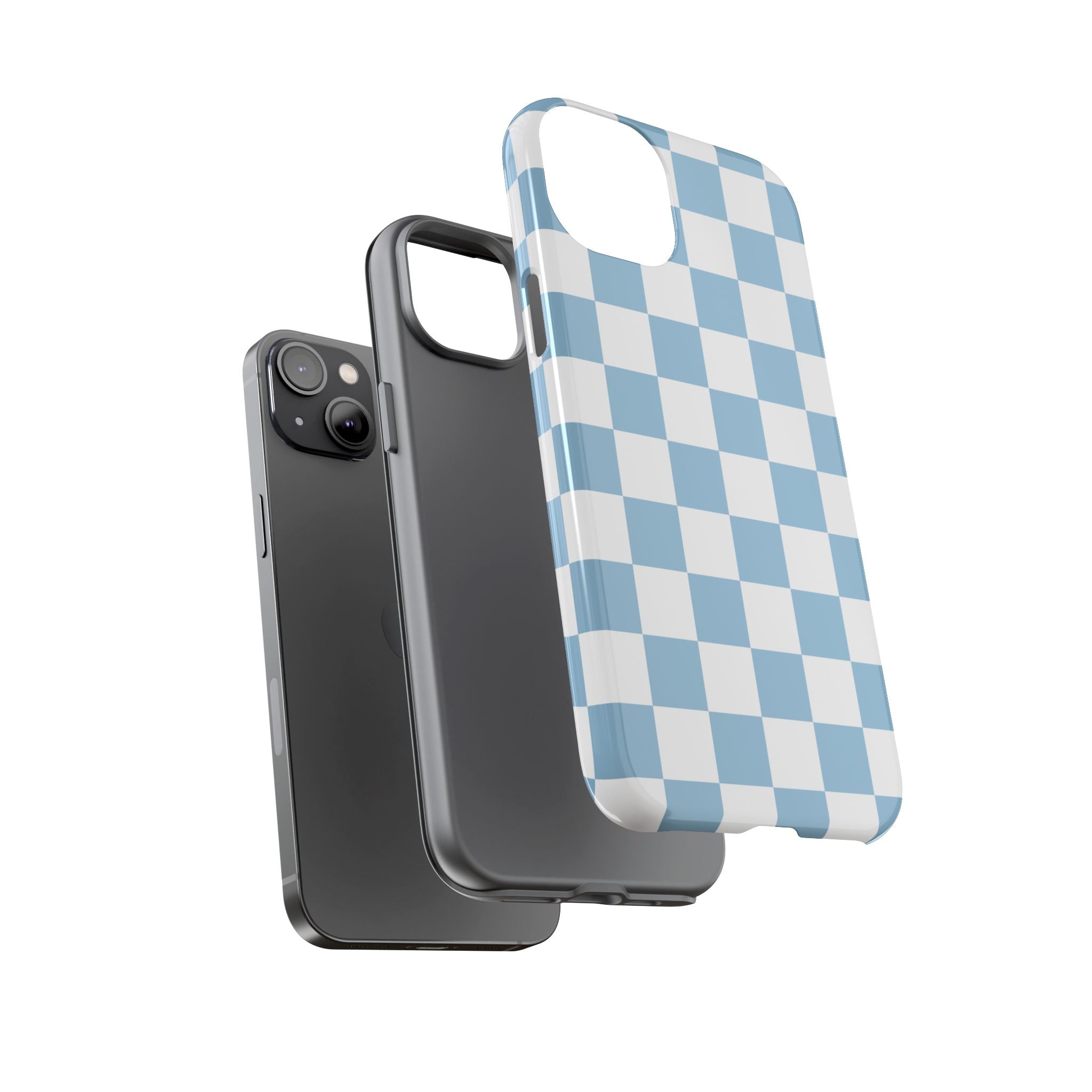 Blue Checkerboard Tough Phone Case