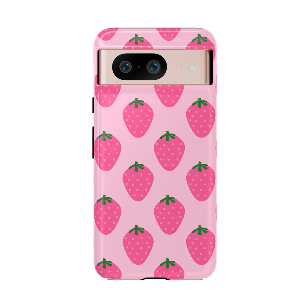 Pink Strawberry Phone Case