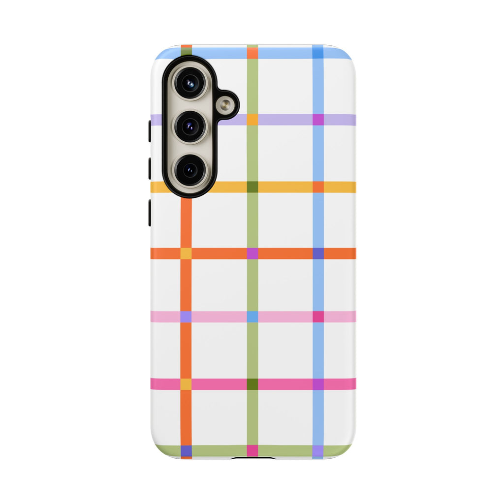 Colorful Plaid Tough Phone Case