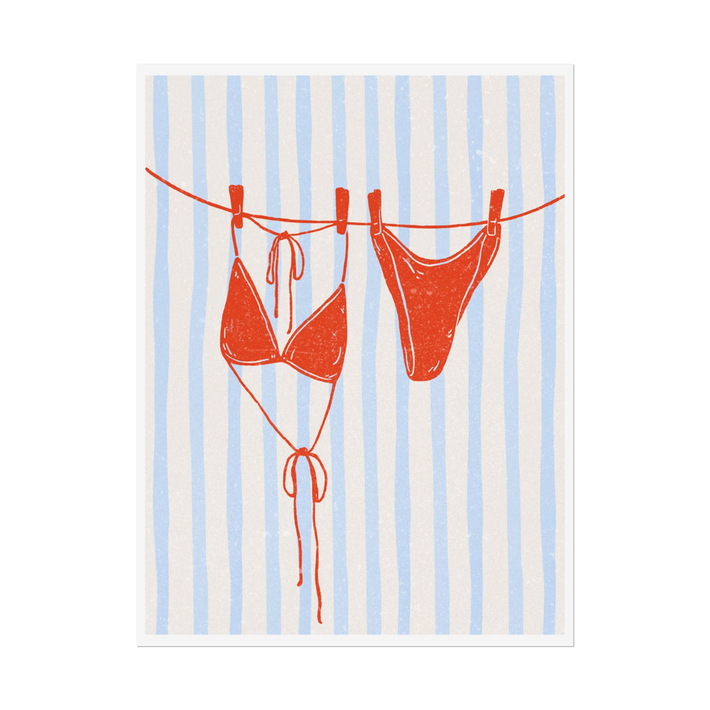 Red Bikini Wall Art  - Rolled Posters