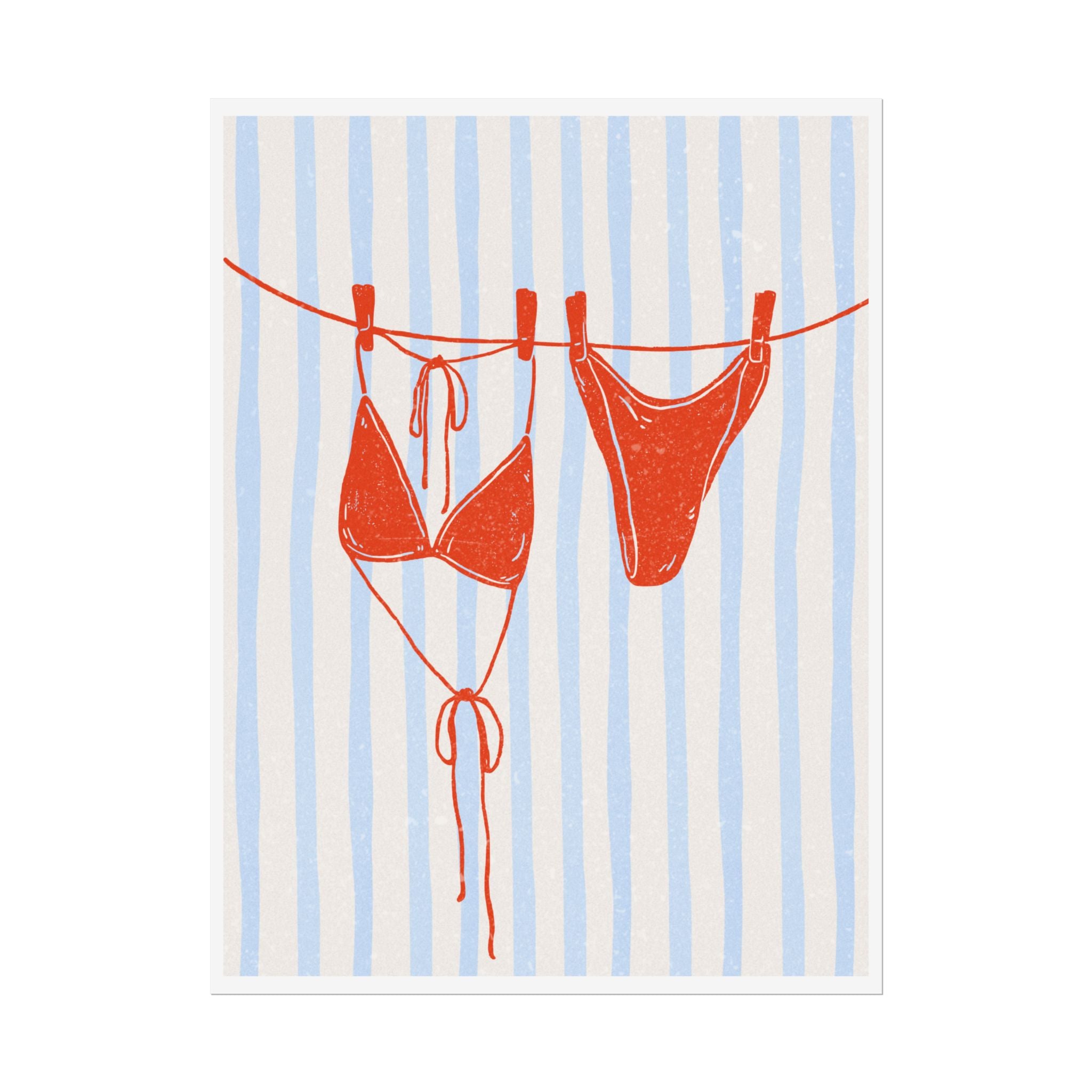 Red Bikini Wall Art  - Rolled Posters