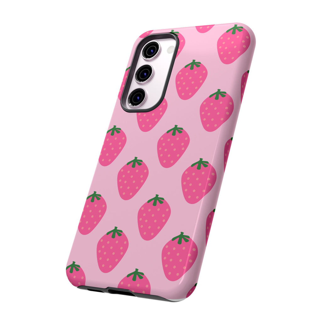 Pink Strawberry Phone Case