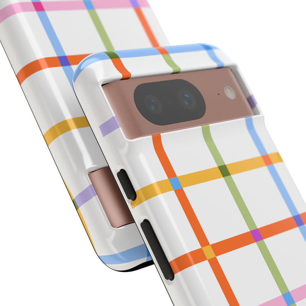 Colorful Plaid Tough Phone Case