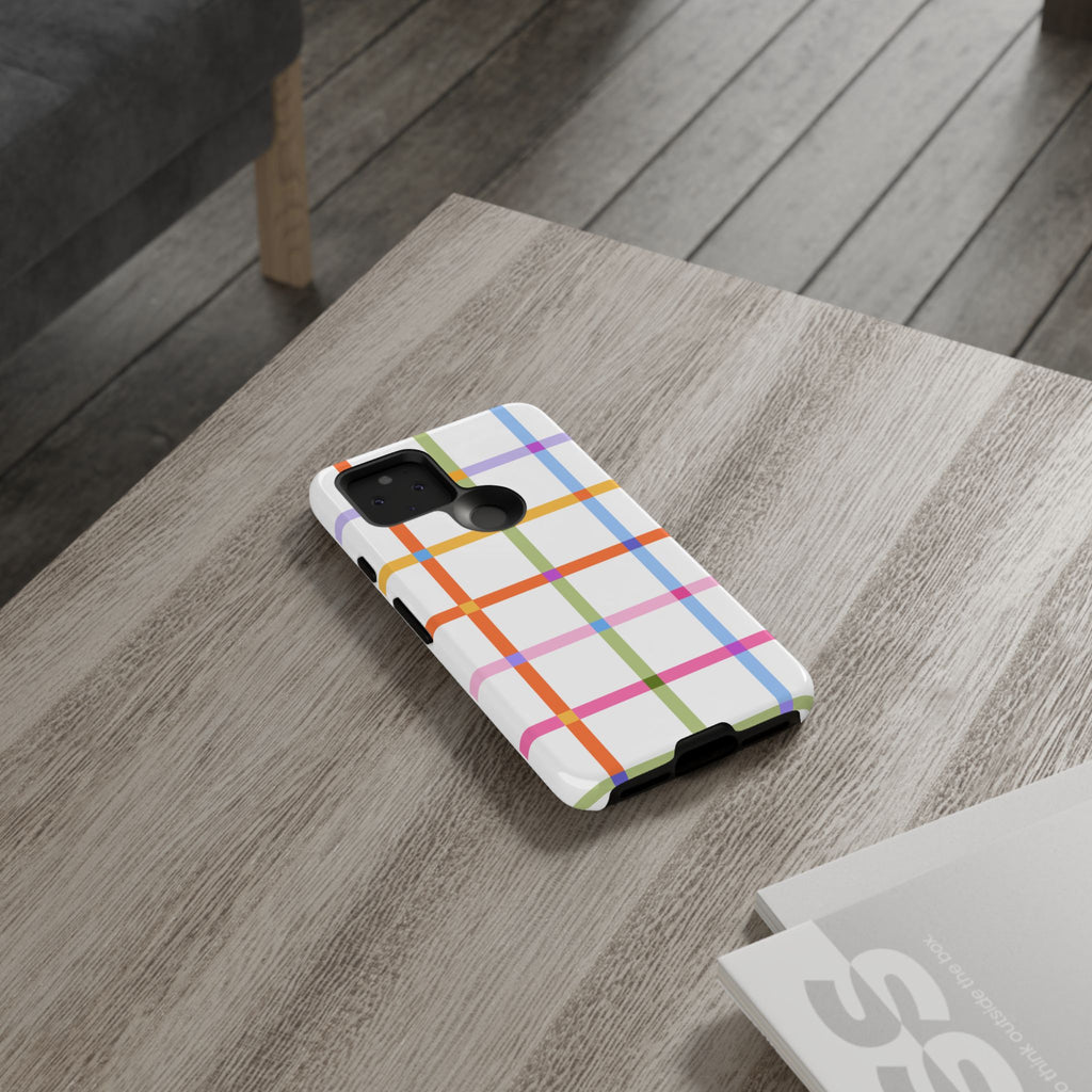 Colorful Plaid Tough Phone Case