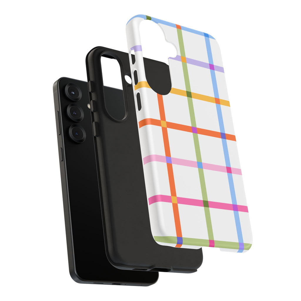 Colorful Plaid Tough Phone Case