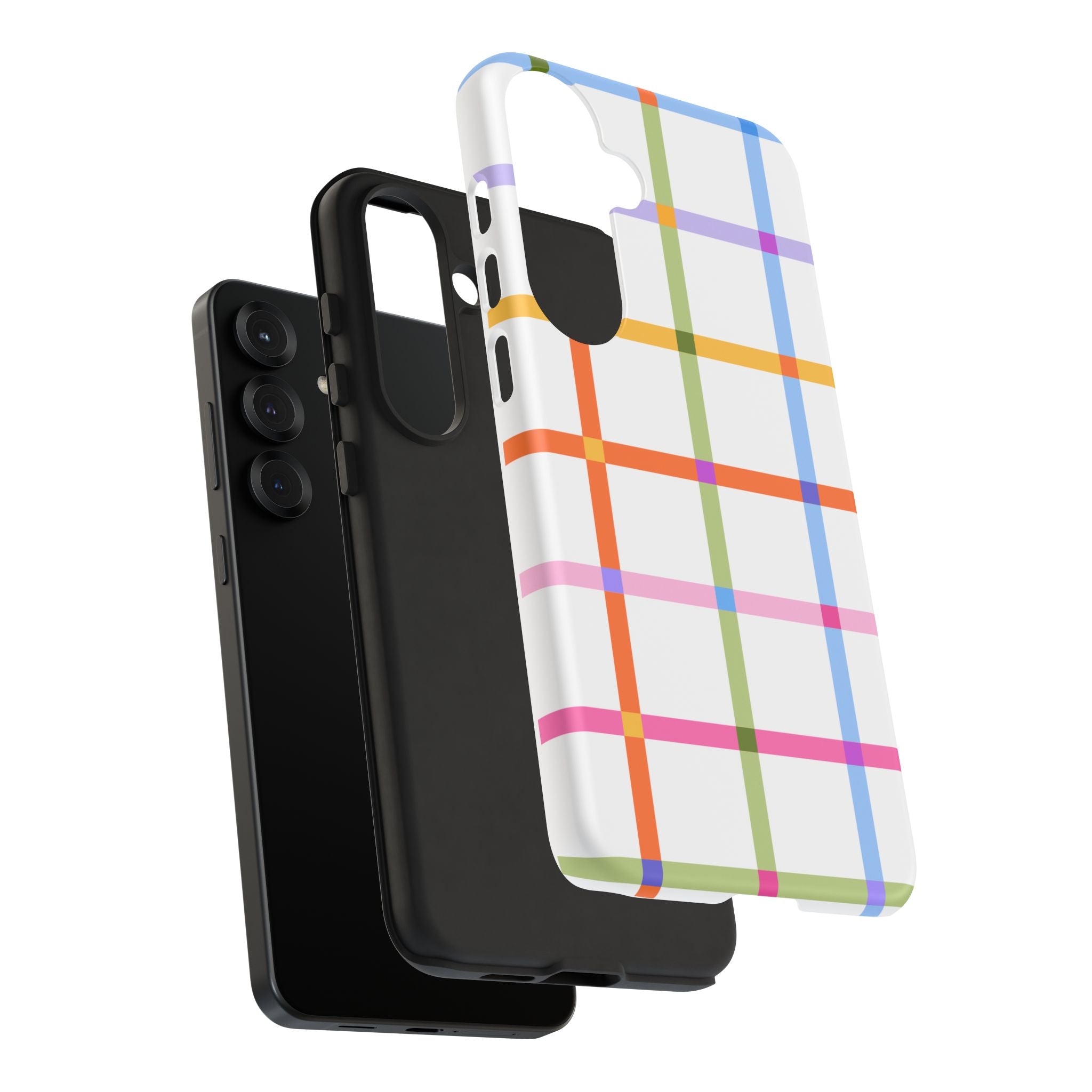 Colorful Plaid Tough Phone Case