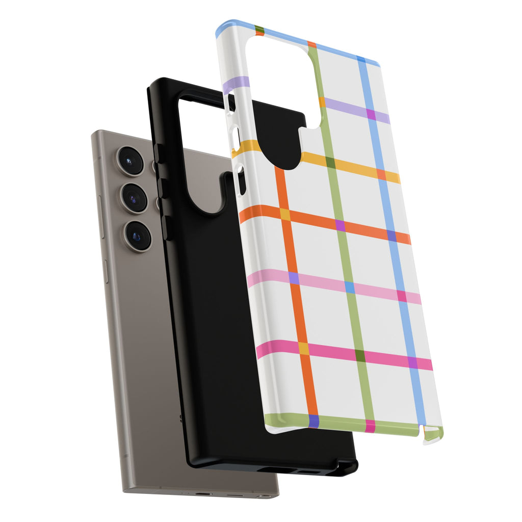 Colorful Plaid Tough Phone Case