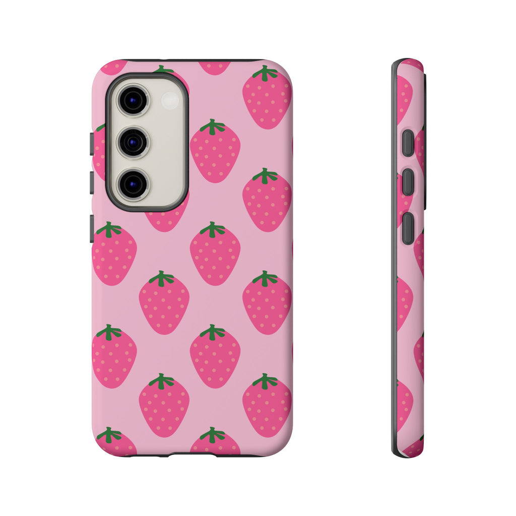 Pink Strawberry Phone Case