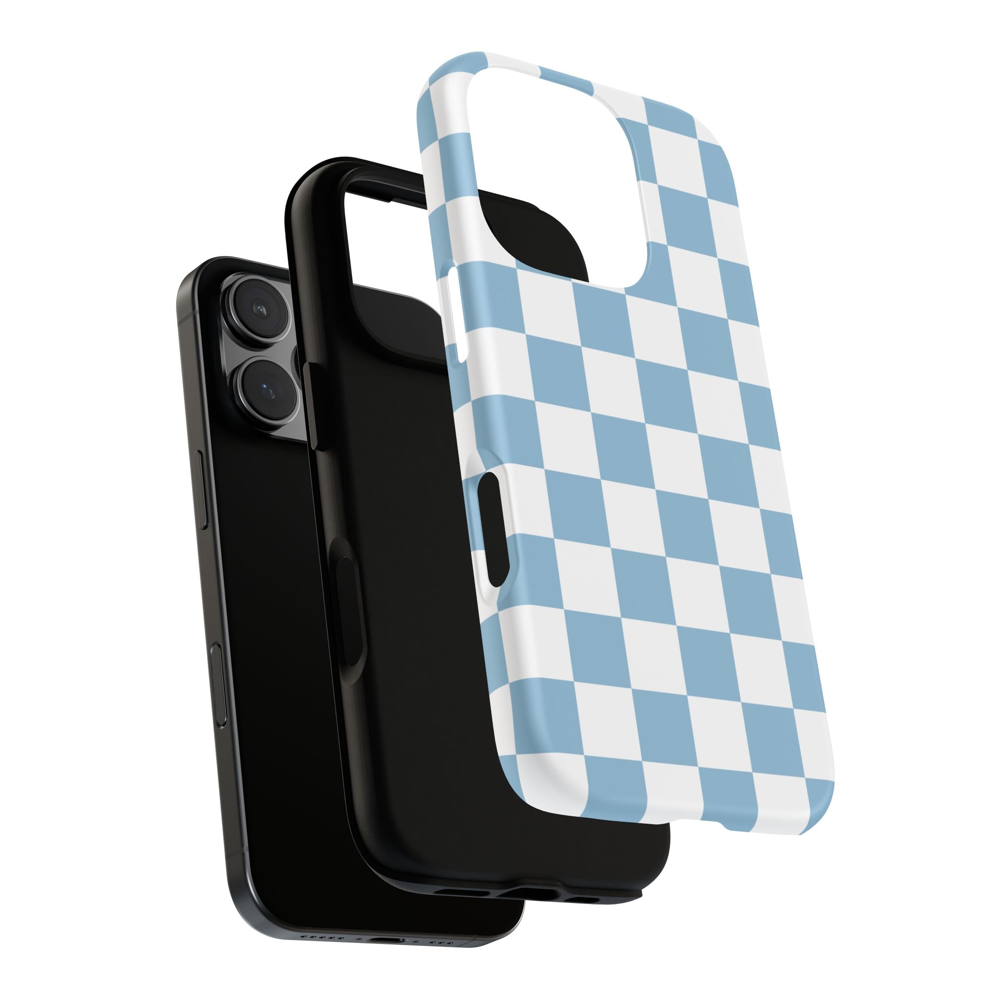Blue Checkerboard Tough Phone Case