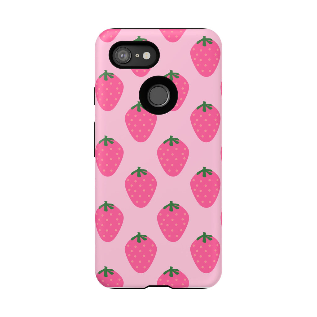 Pink Strawberry Phone Case