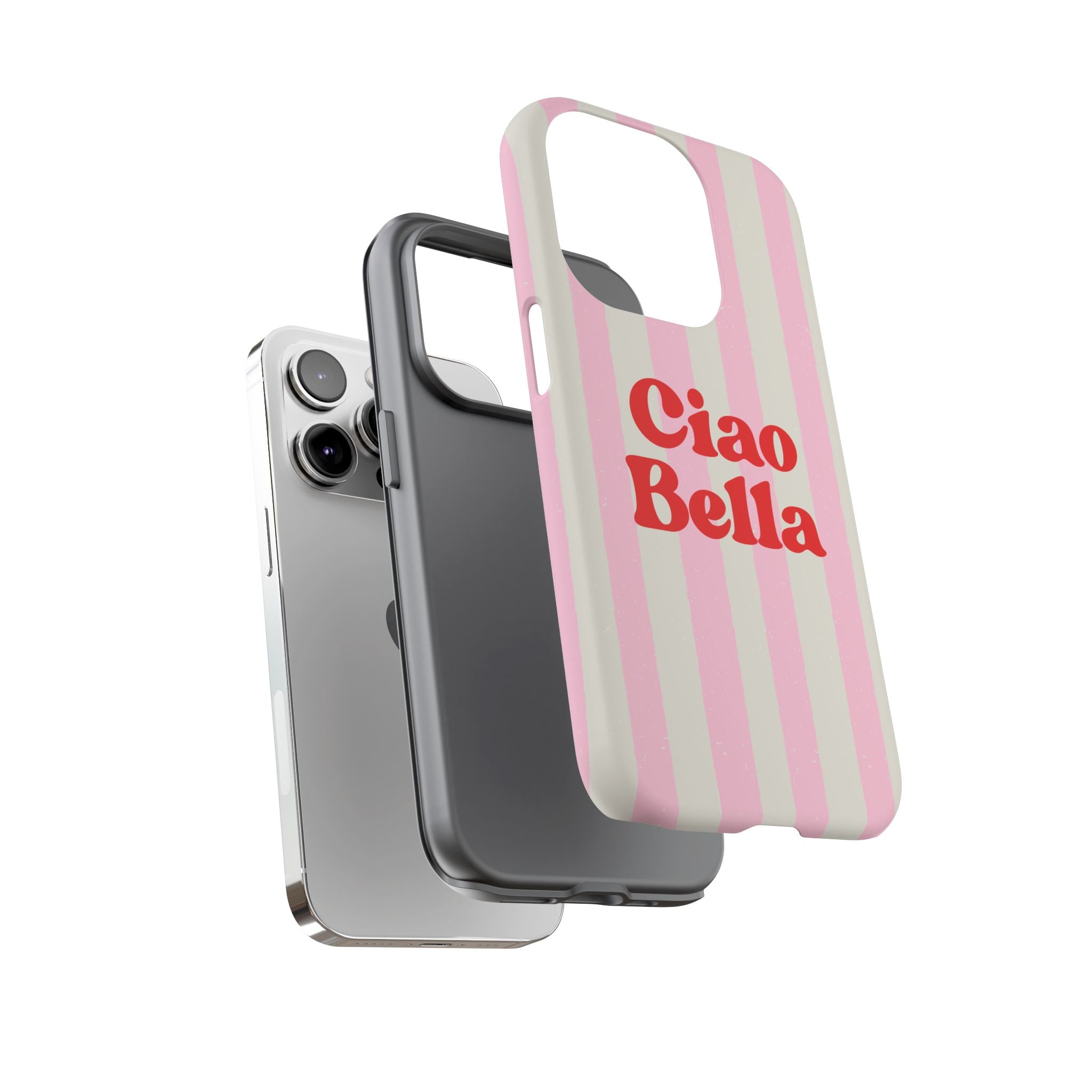 Pink Stripe Ciao Bella Phone Case
