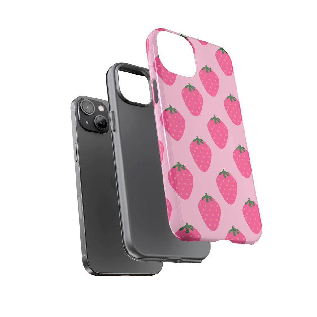 Pink Strawberry Phone Case