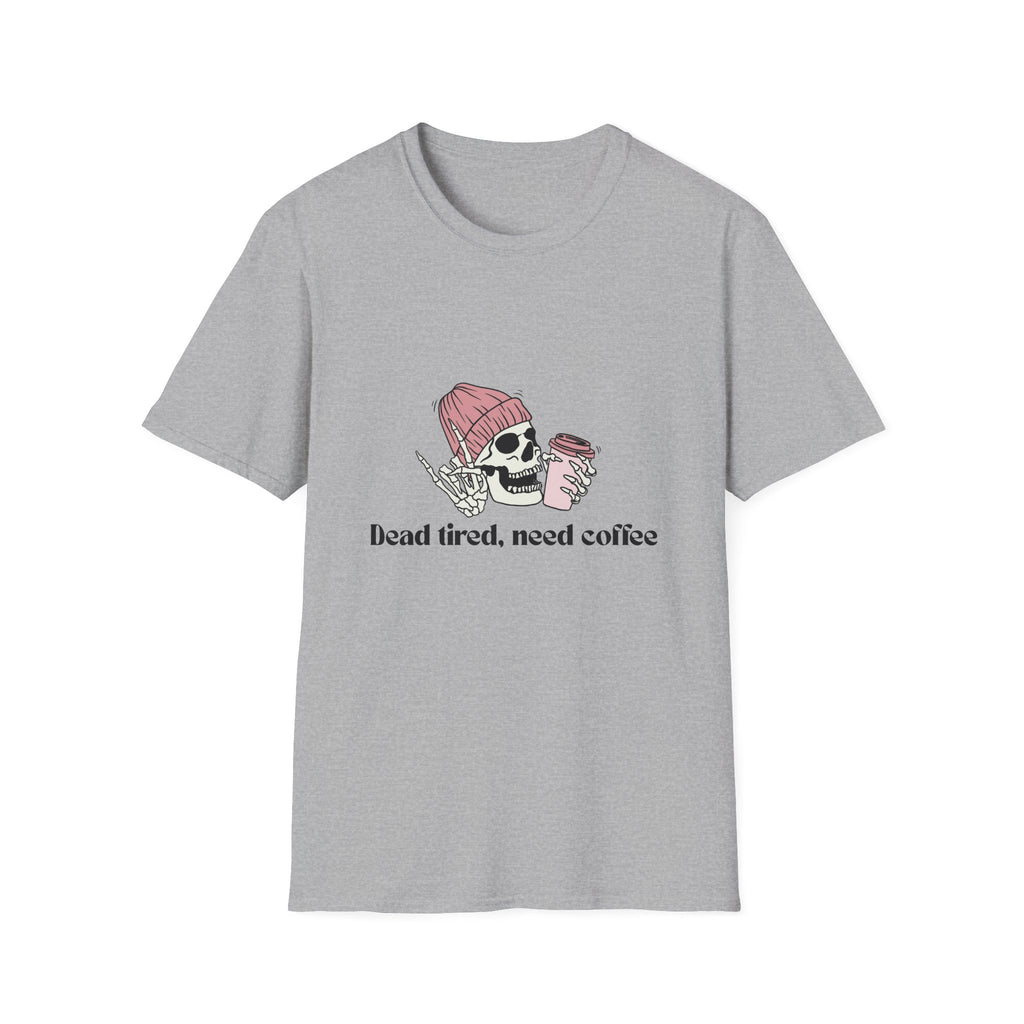 Coffee Lover's Skull T-Shirt, Unisex Graphic Tee