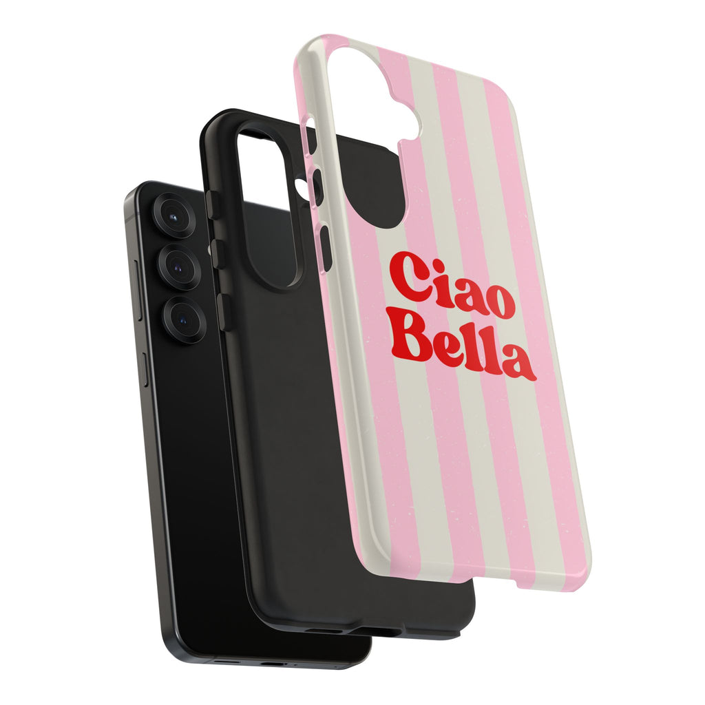 Pink Stripe Ciao Bella Phone Case
