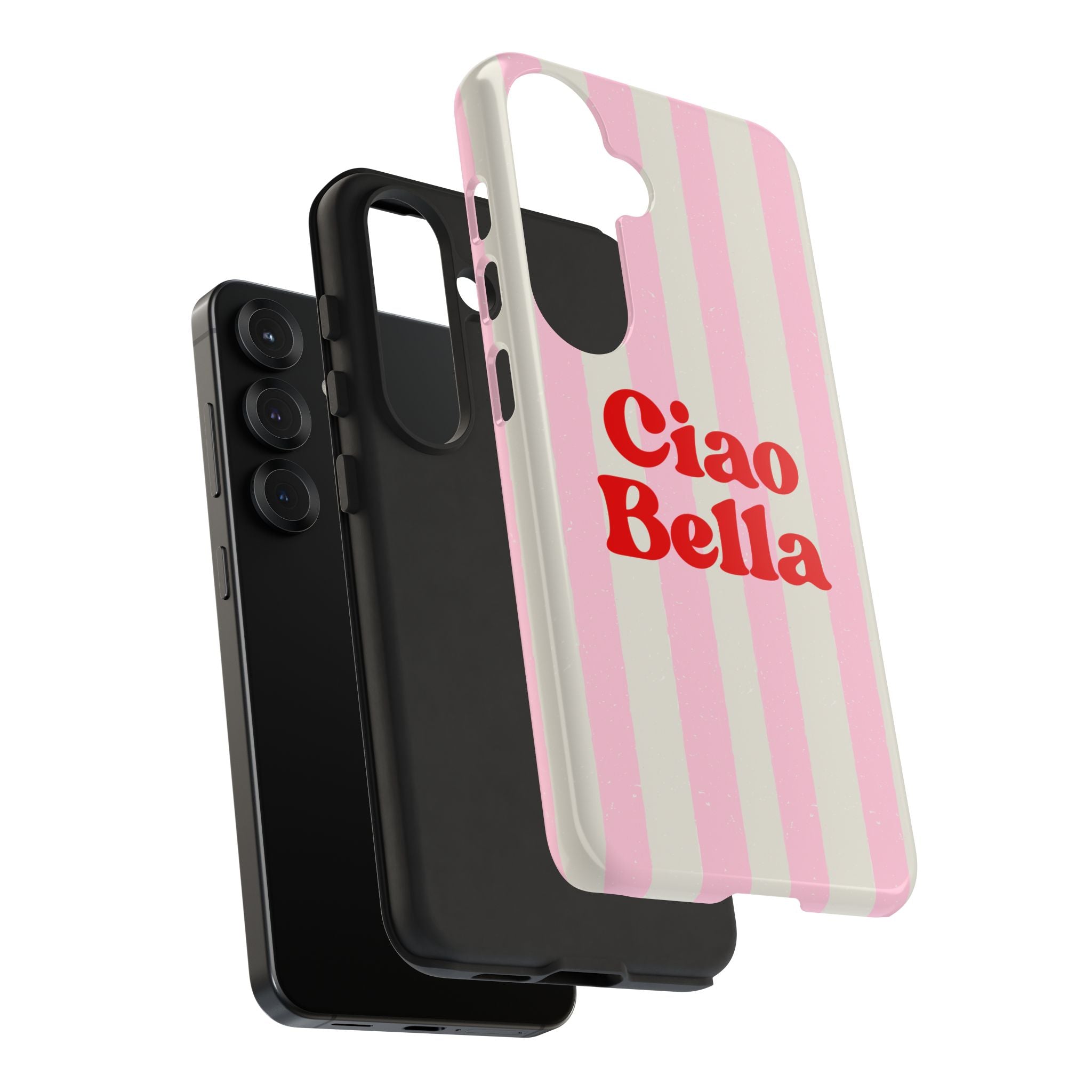 Pink Stripe Ciao Bella Phone Case