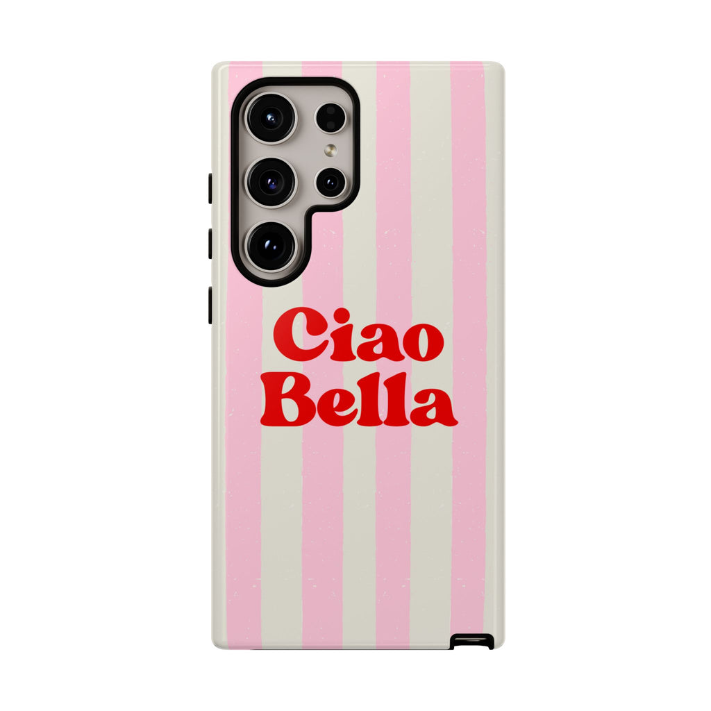 Pink Stripe Ciao Bella Phone Case