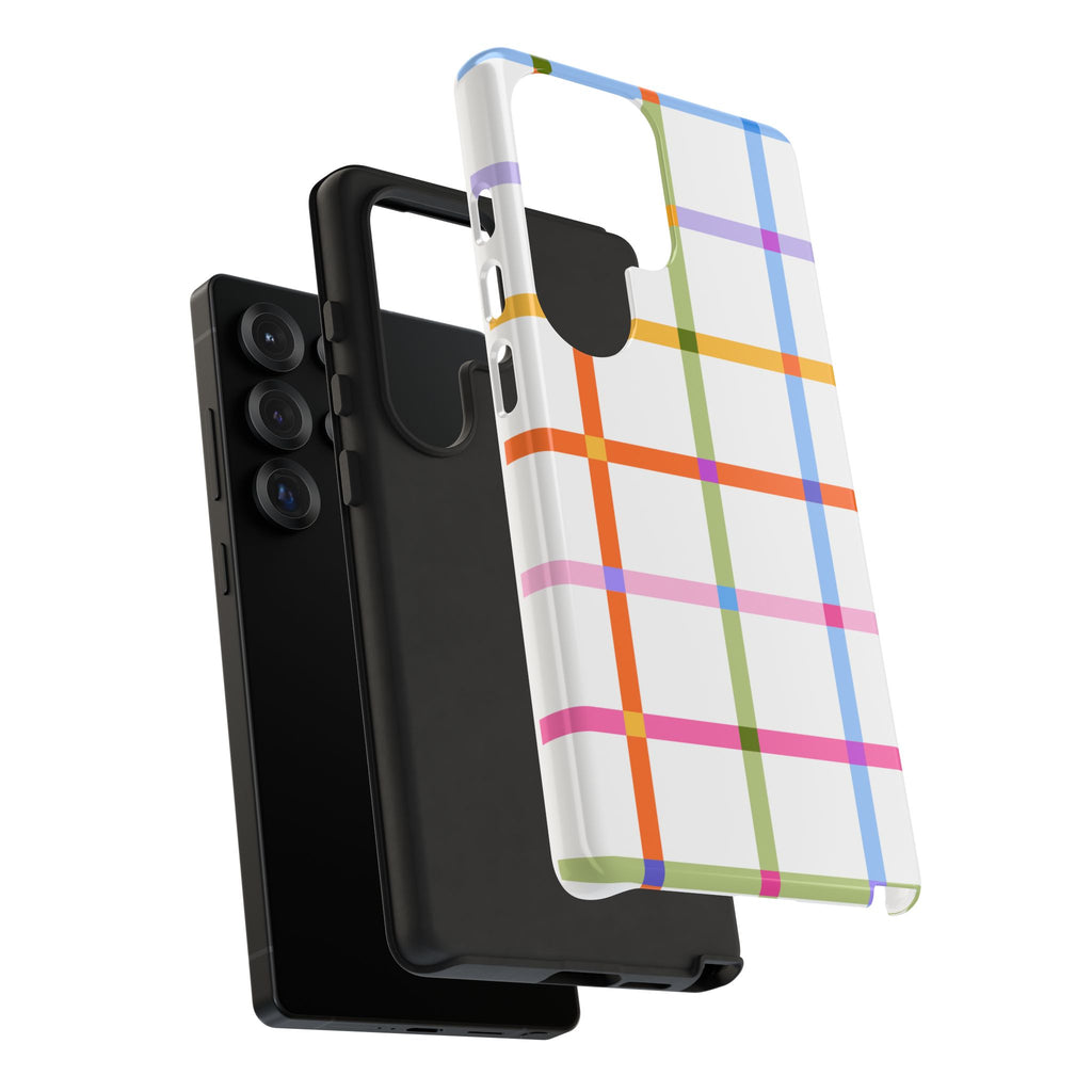 Colorful Plaid Tough Phone Case