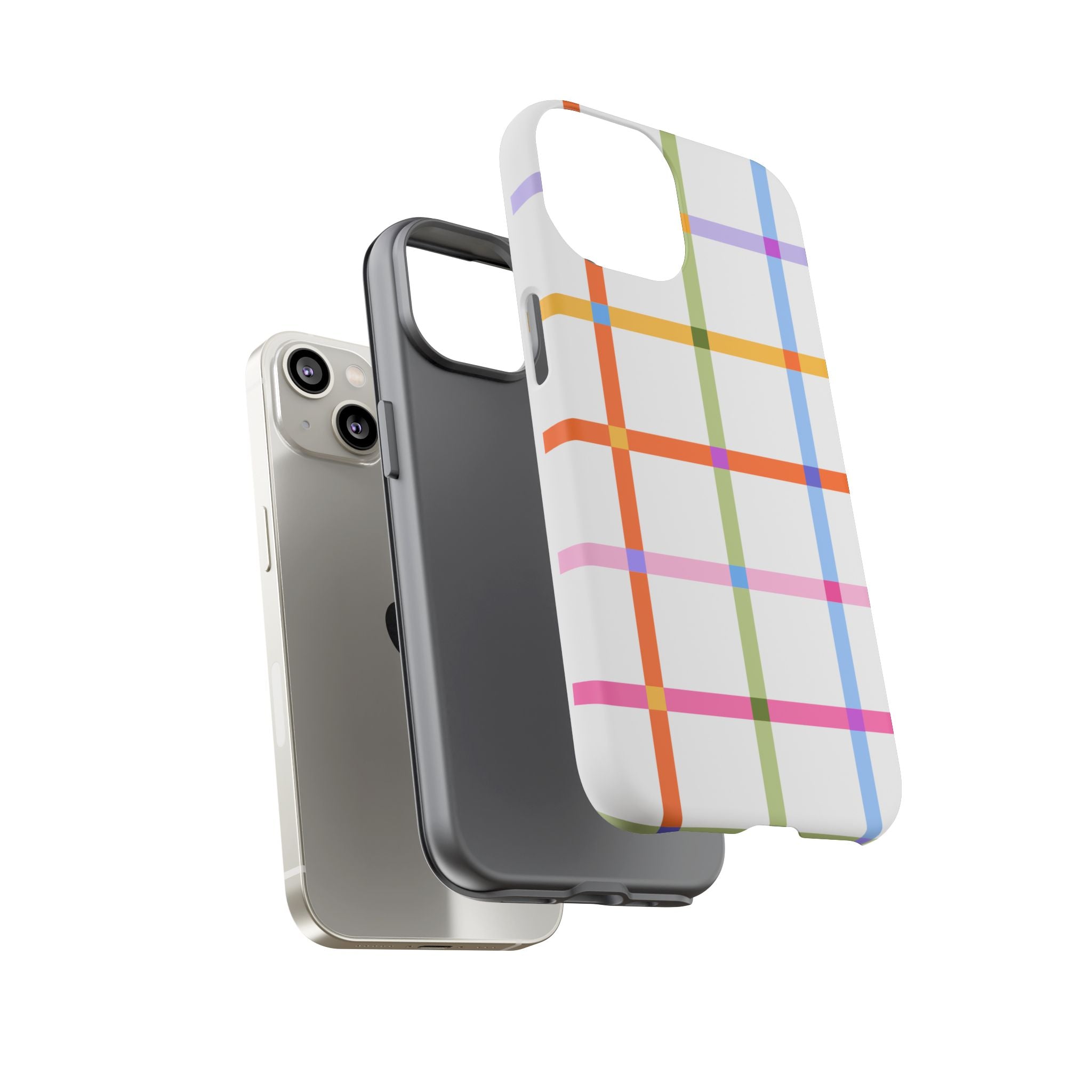 Colorful Plaid Tough Phone Case