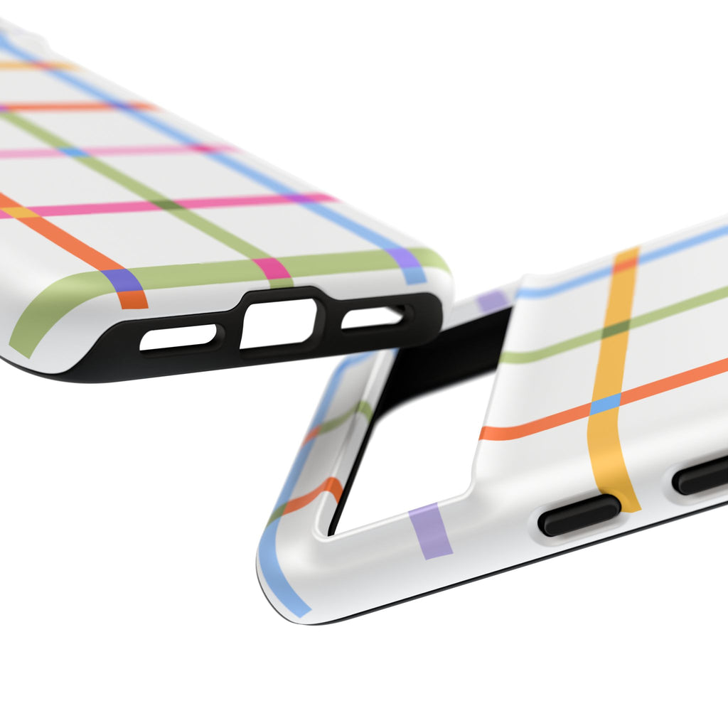 Colorful Plaid Tough Phone Case