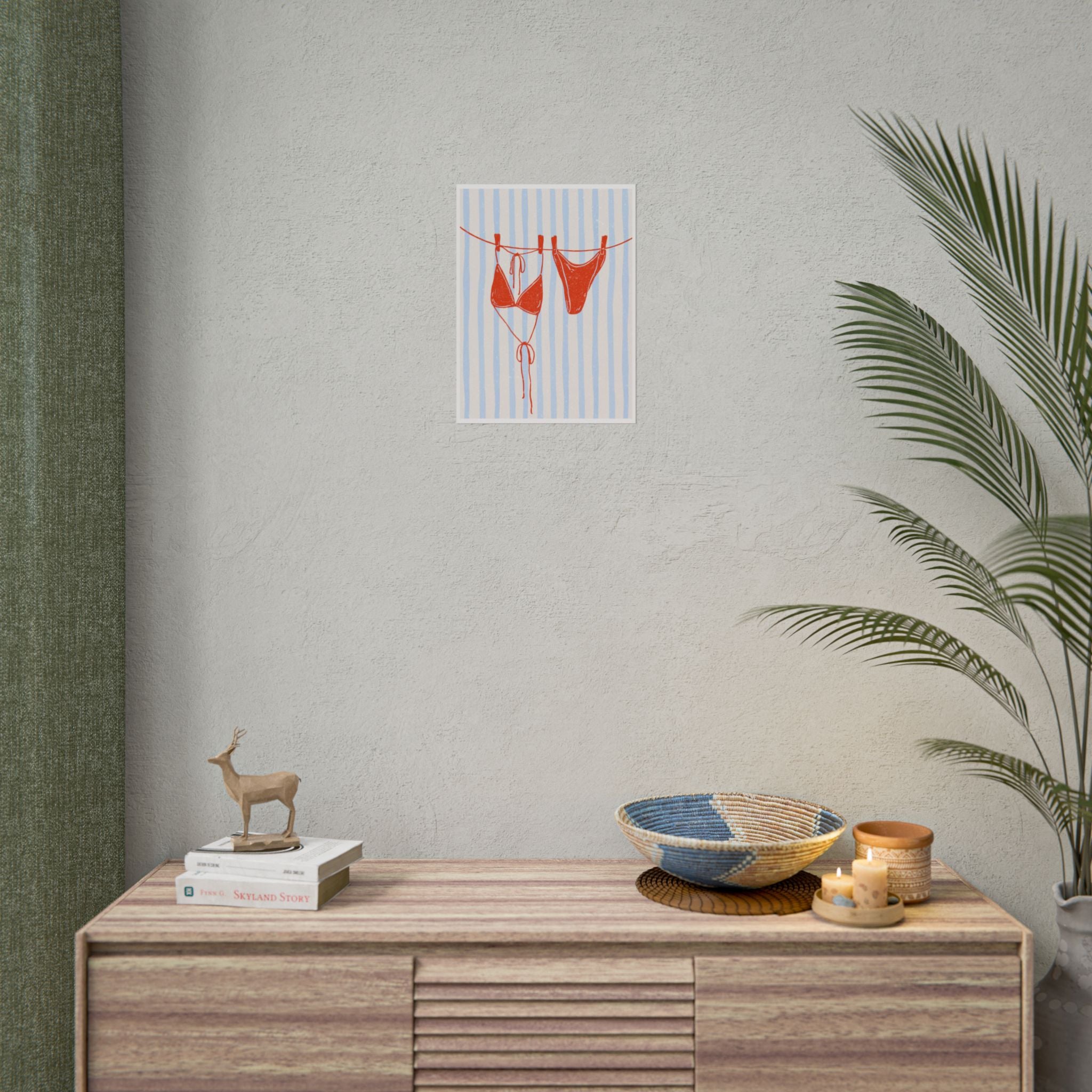Red Bikini Wall Art  - Rolled Posters