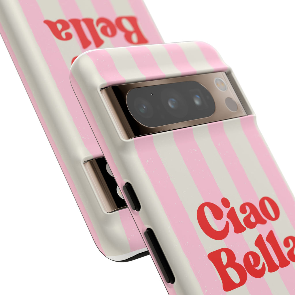 Pink Stripe Ciao Bella Phone Case