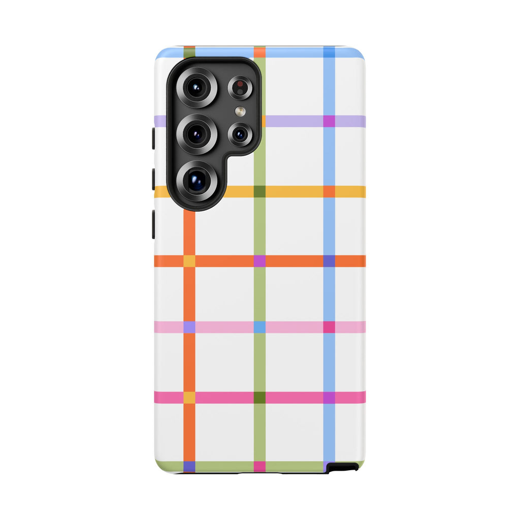Colorful Plaid Tough Phone Case