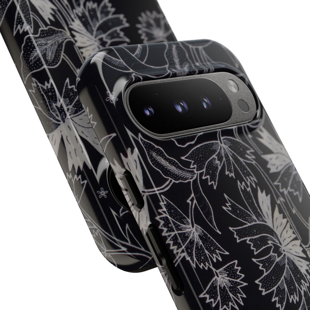 Floral Black Botanical Phone Cover