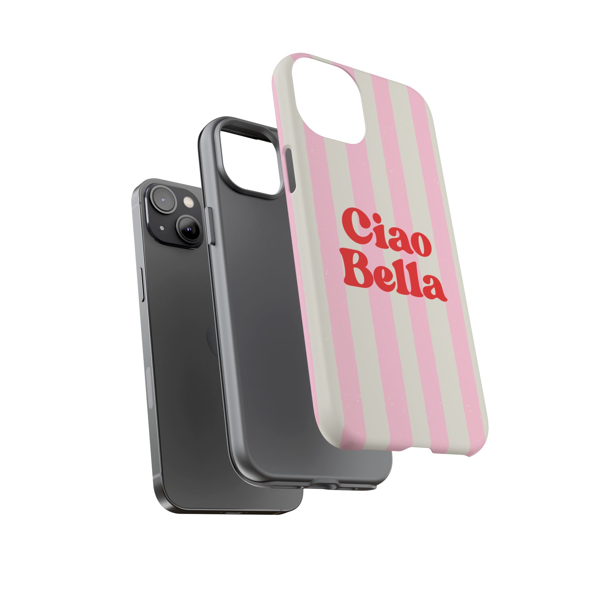 Pink Stripe Ciao Bella Phone Case