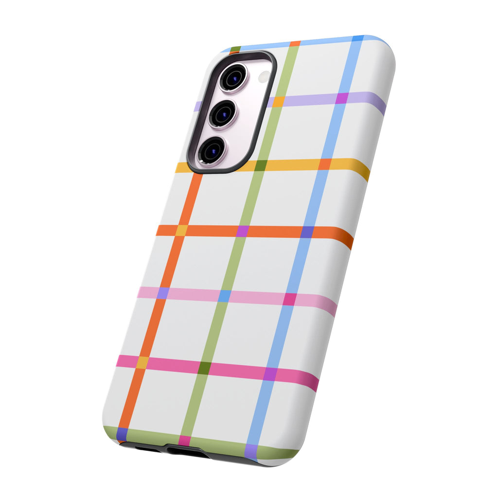 Colorful Plaid Tough Phone Case