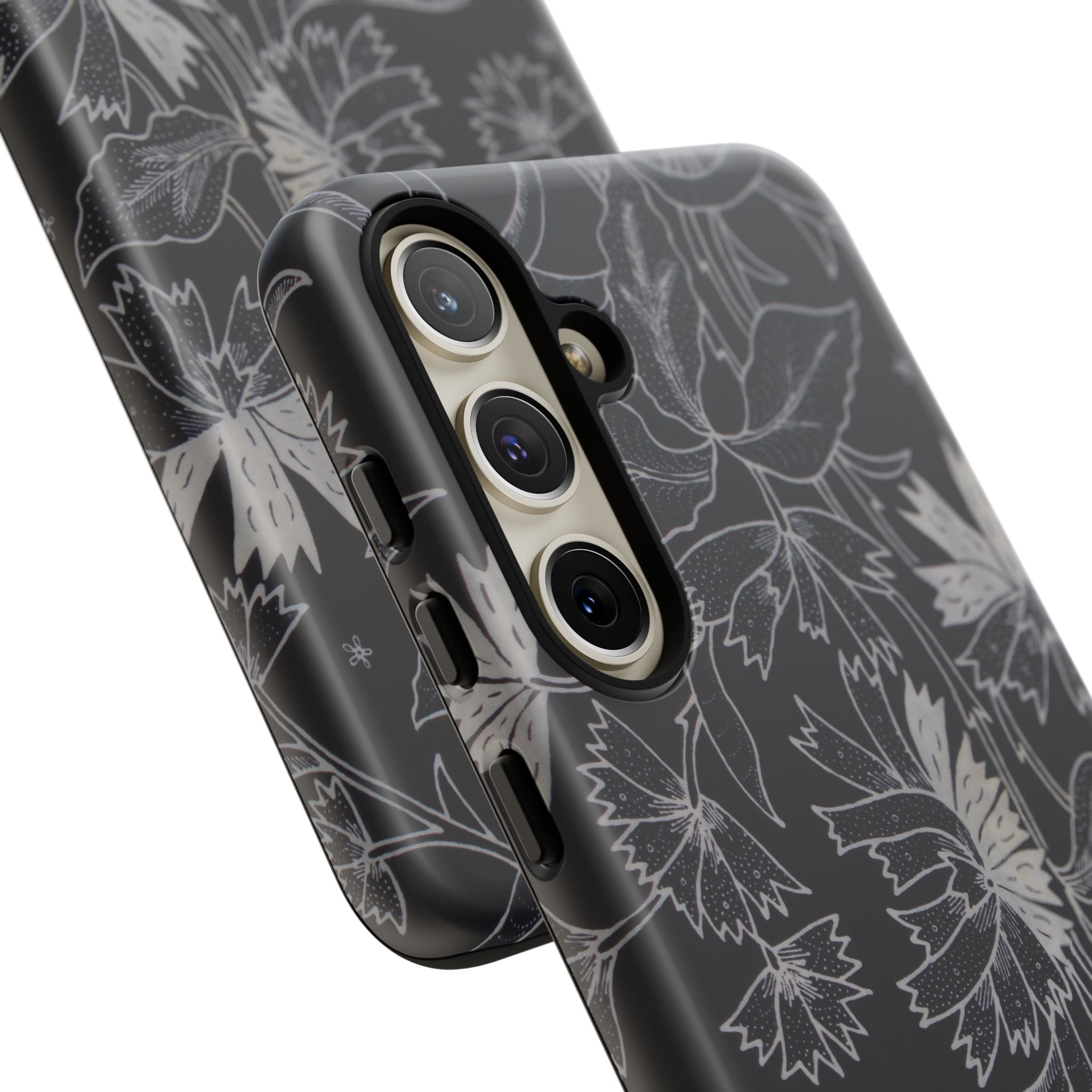Floral Black Botanical Phone Cover