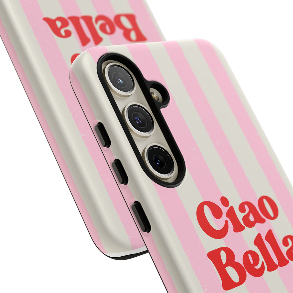 Pink Stripe Ciao Bella Phone Case