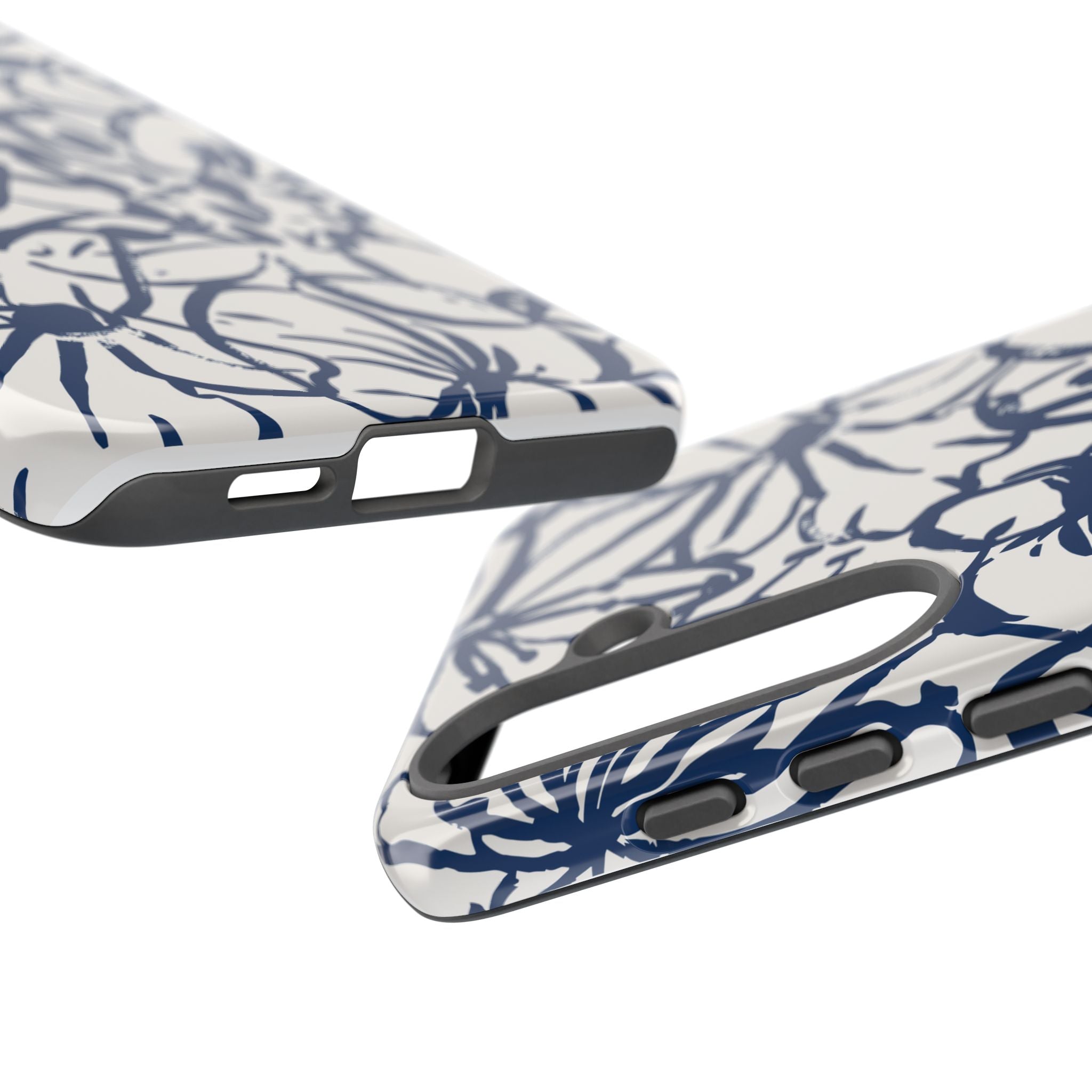 Navy Floral Phone Case