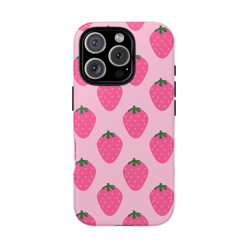 Pink Strawberry Phone Case