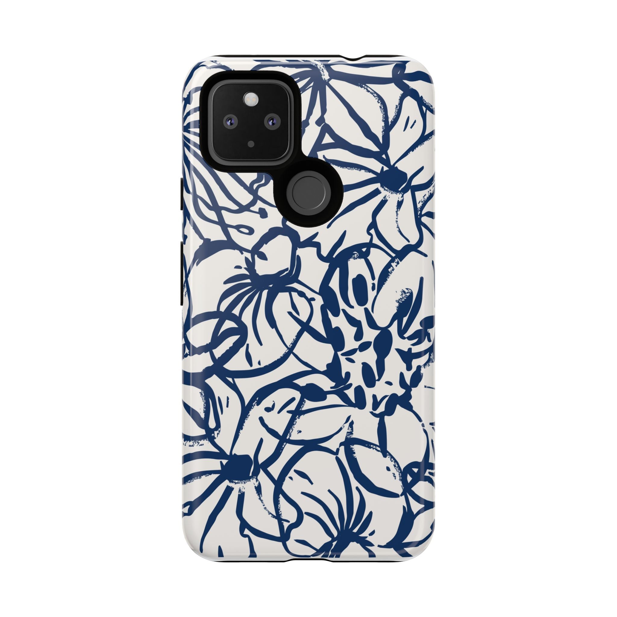 Navy Floral Phone Case