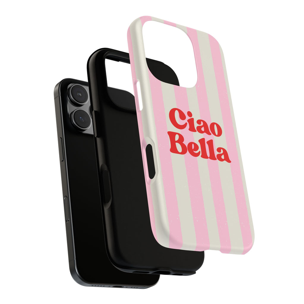 Pink Stripe Ciao Bella Phone Case
