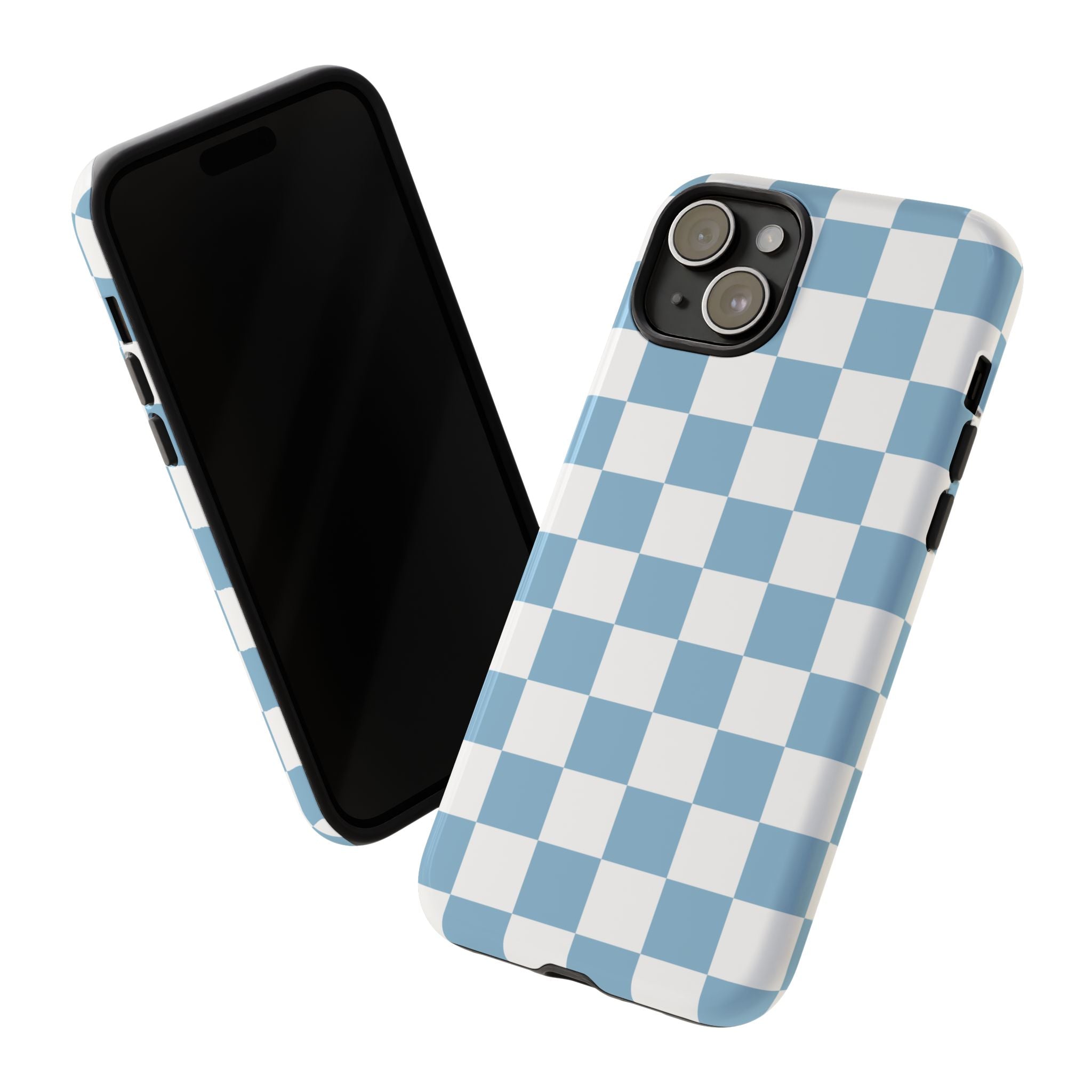 Blue Checkerboard Tough Phone Case