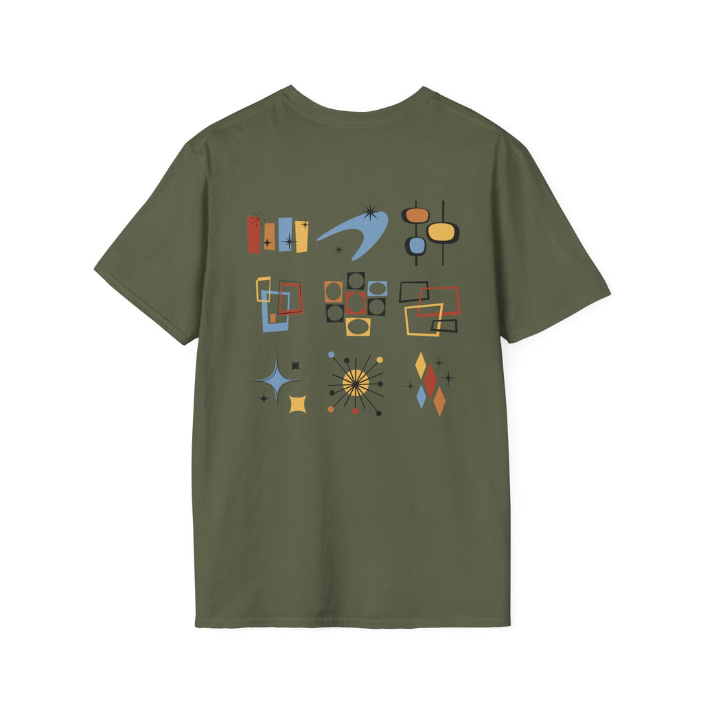 Mid Century Modern Abstract Unisex Graphic Tee