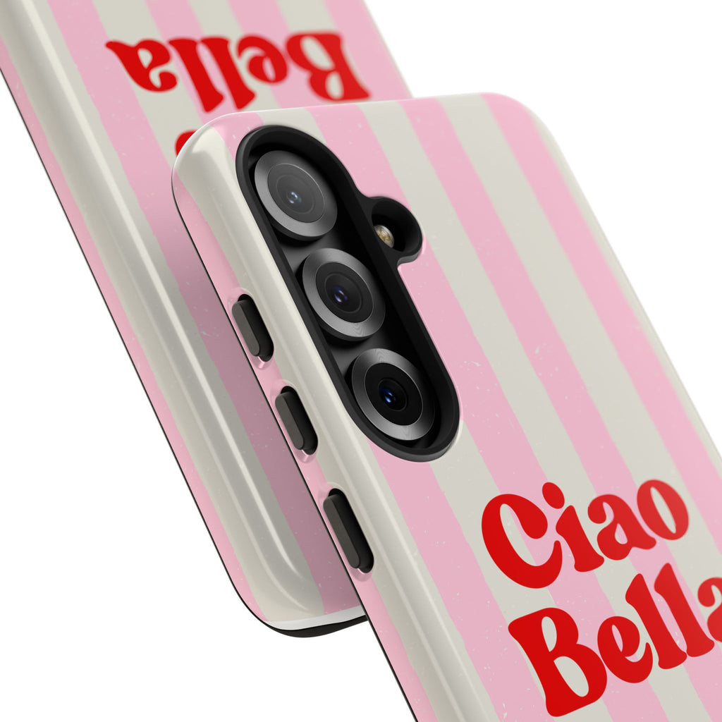 Pink Stripe Ciao Bella Phone Case