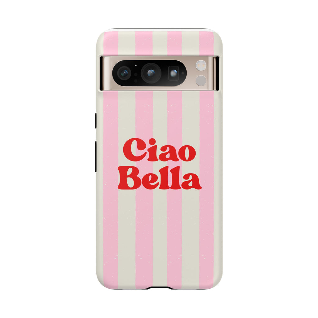 Pink Stripe Ciao Bella Phone Case
