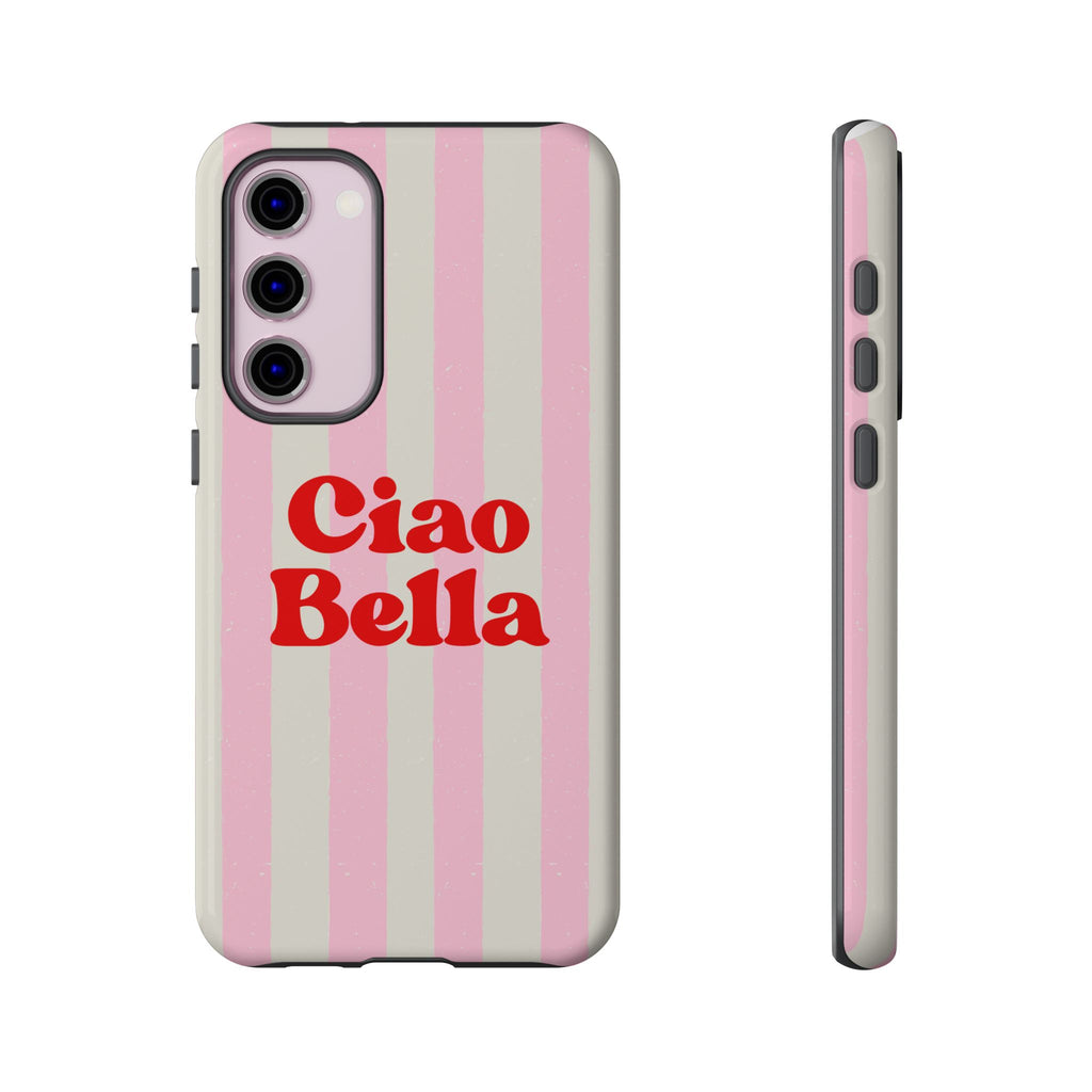 Pink Stripe Ciao Bella Phone Case