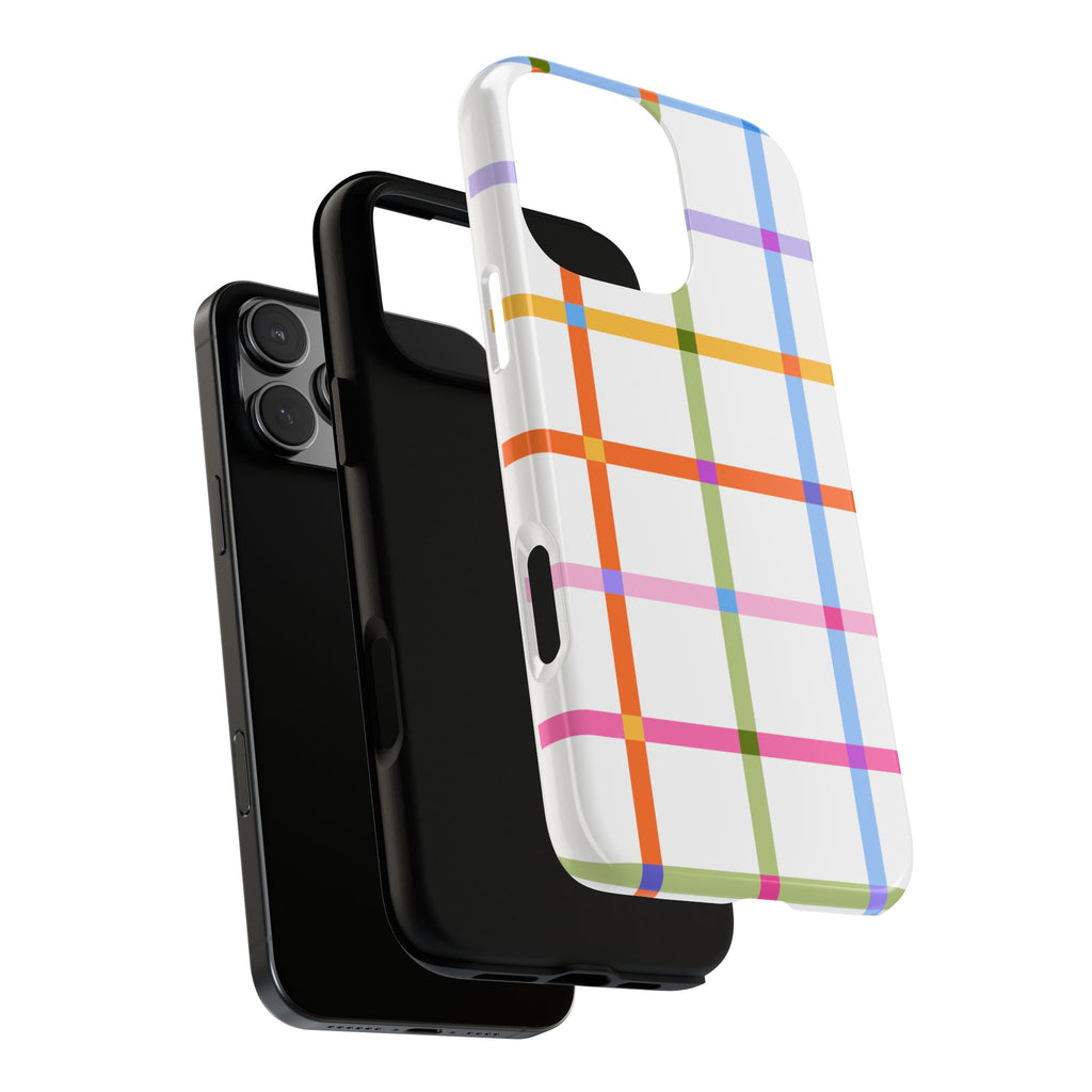 Colorful Plaid Tough Phone Case