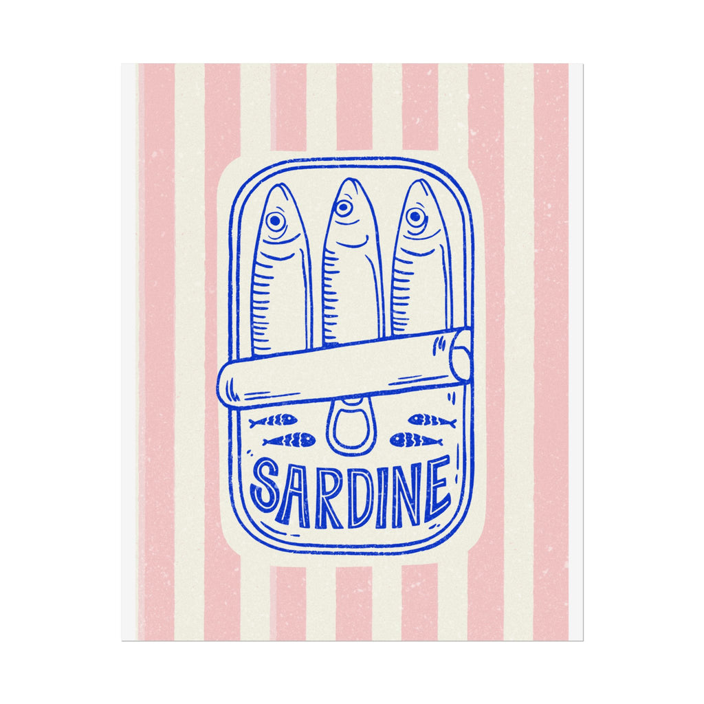 Chic Sardine Rolled Posters for Home Decor