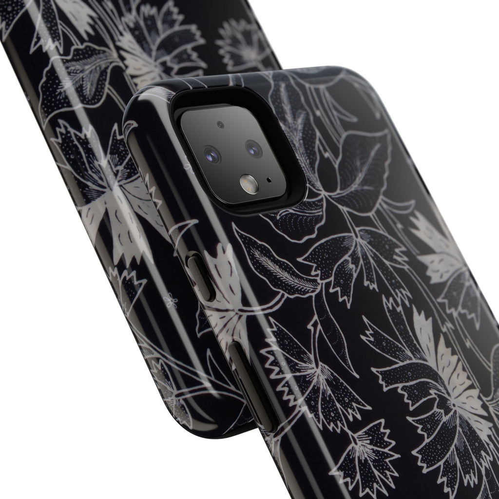 Floral Black Botanical Phone Cover