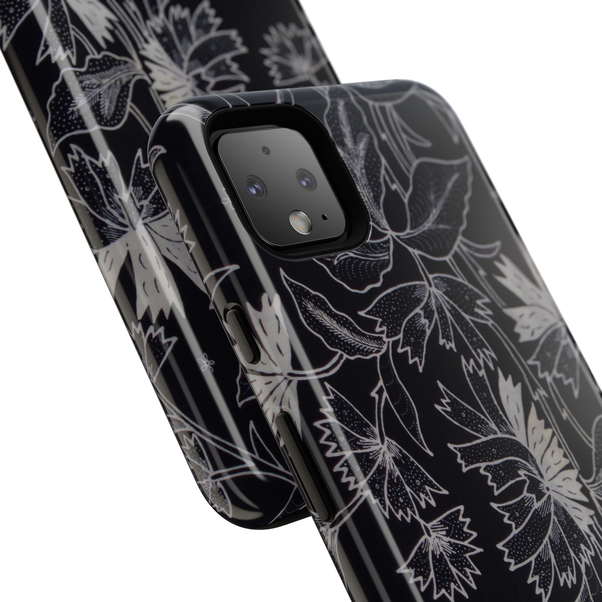 Floral Black Botanical Phone Cover