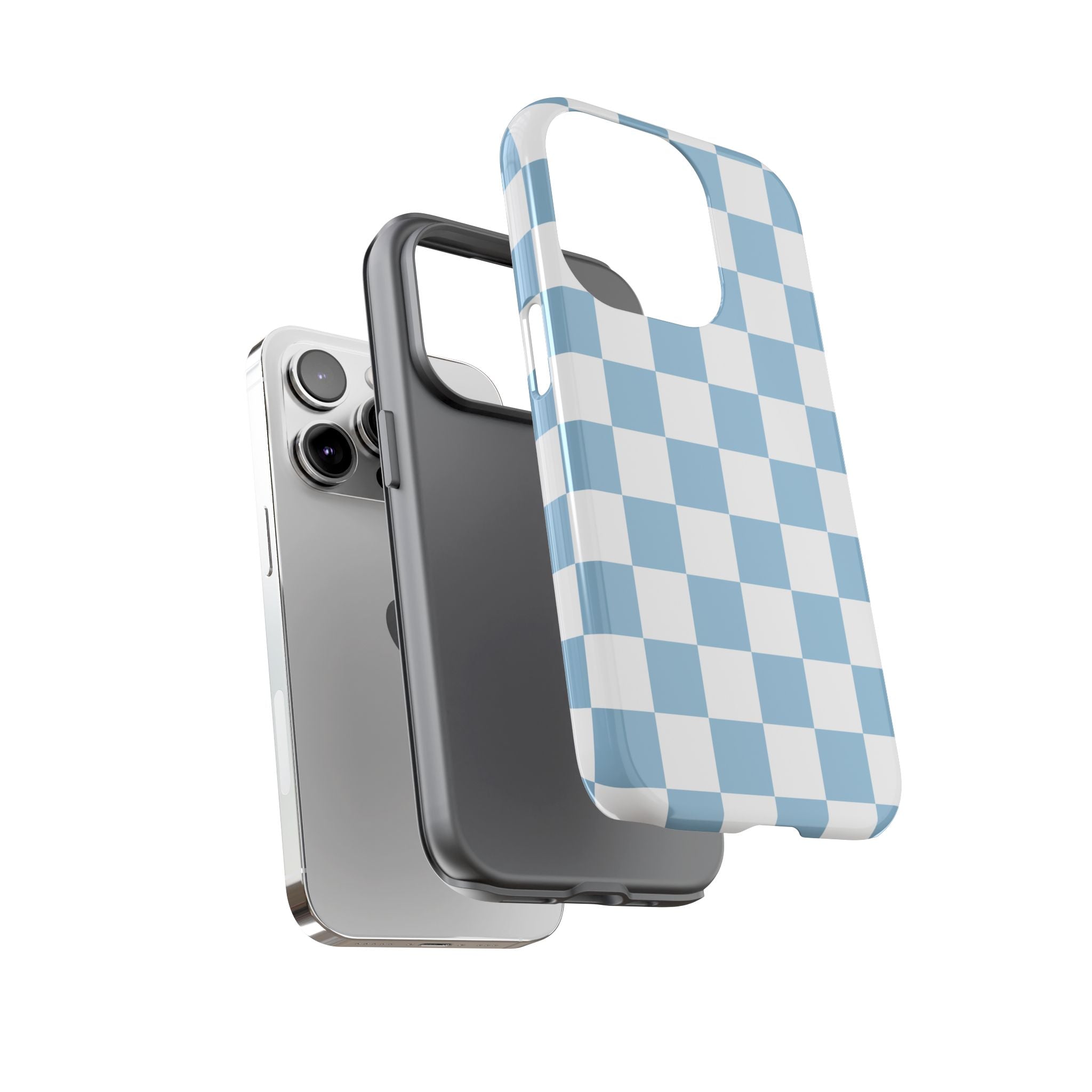 Blue Checkerboard Tough Phone Case