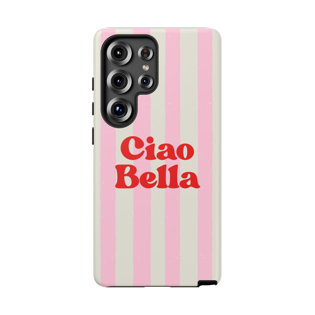 Pink Stripe Ciao Bella Phone Case