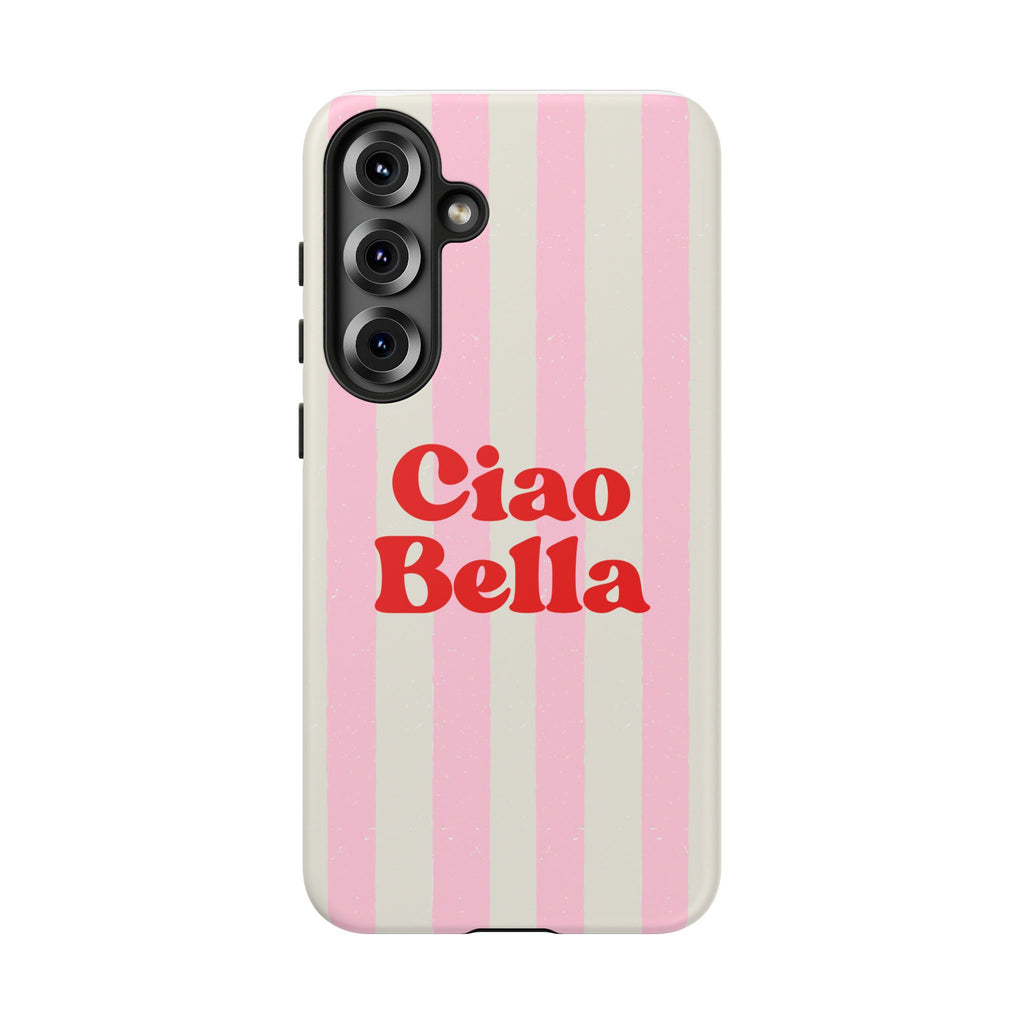 Pink Stripe Ciao Bella Phone Case