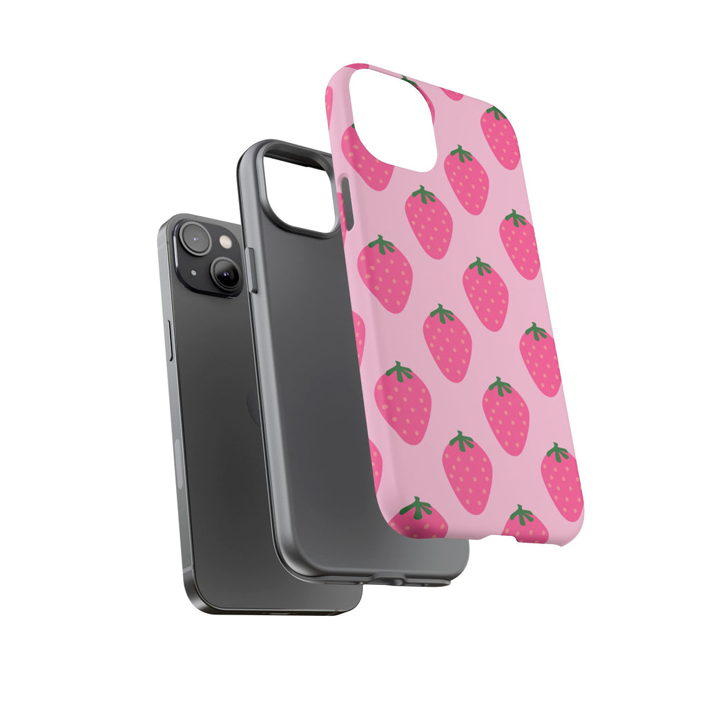 Pink Strawberry Phone Case