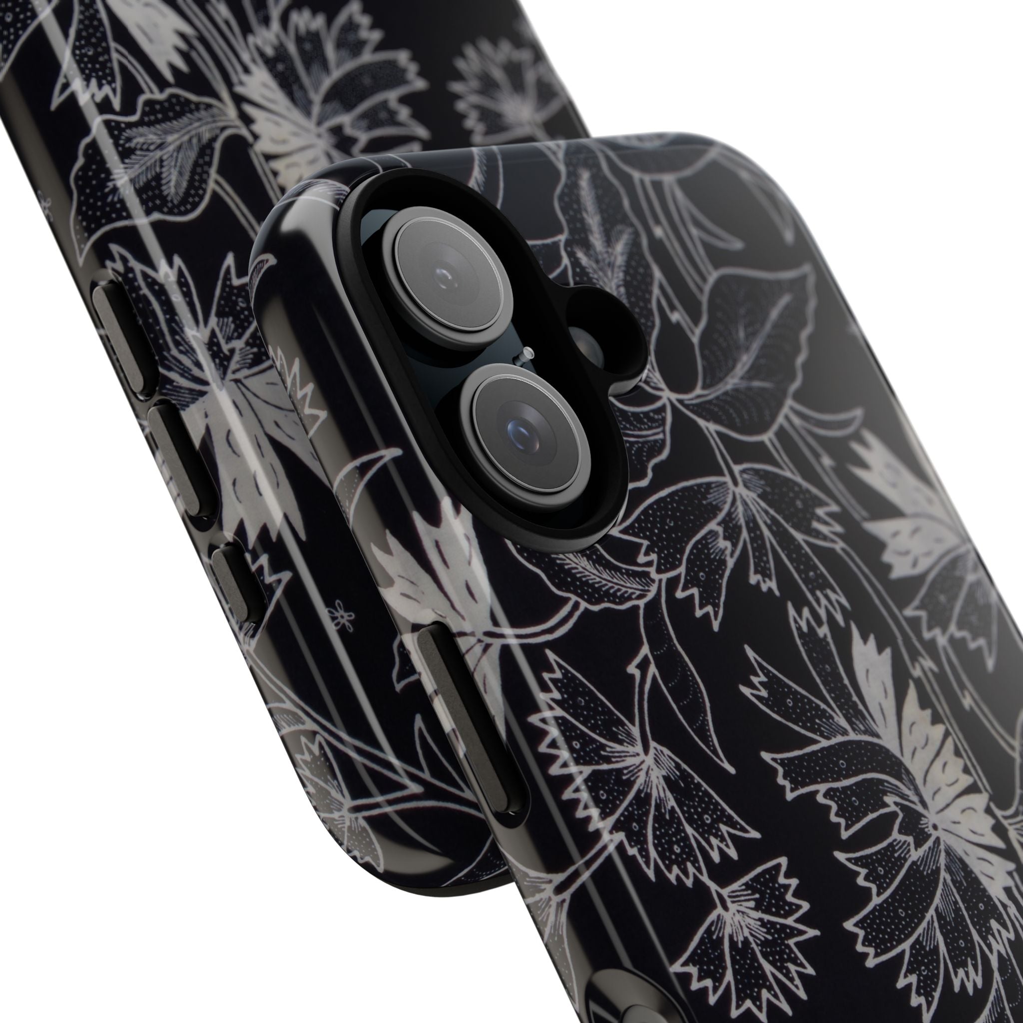 Floral Black Botanical Phone Cover