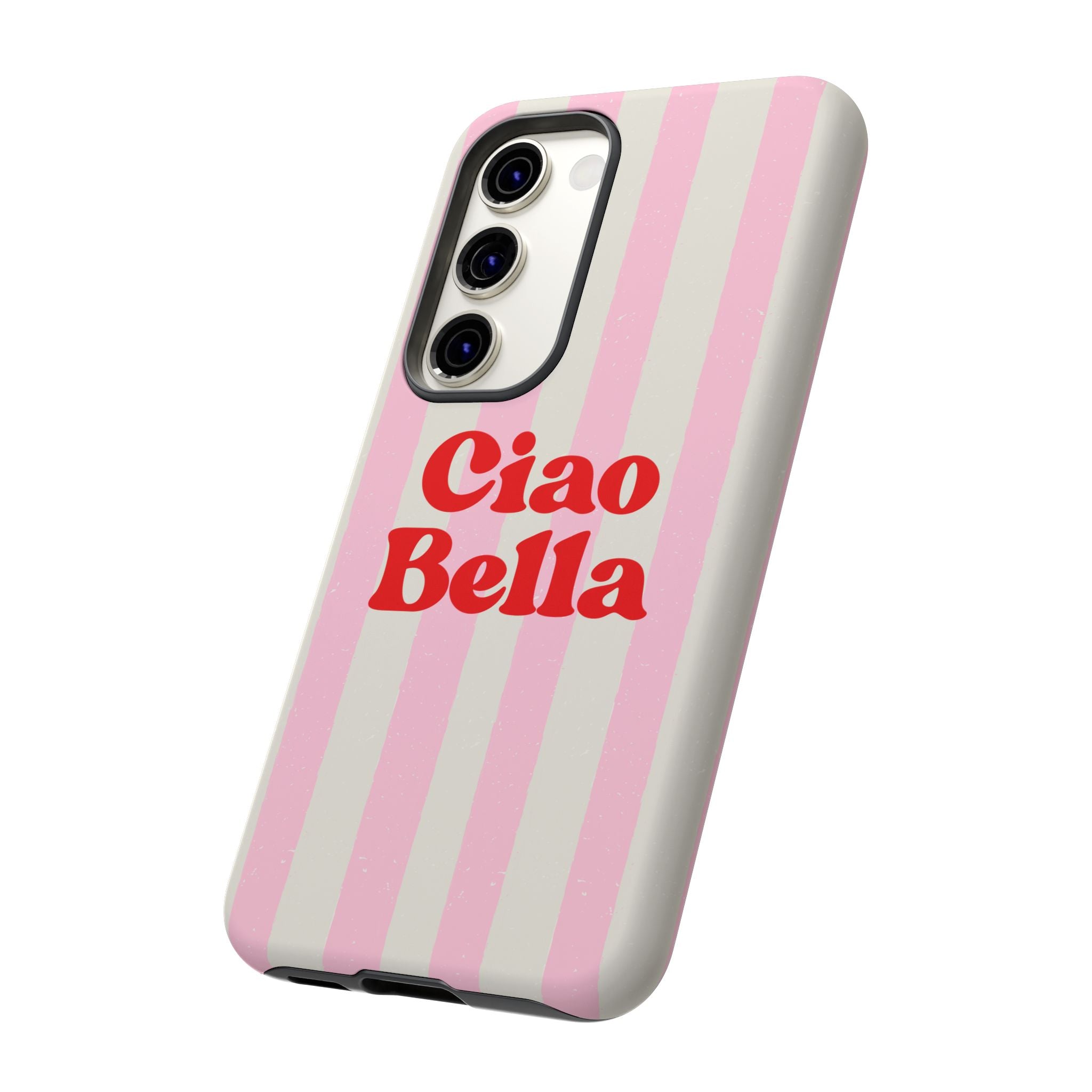 Pink Stripe Ciao Bella Phone Case